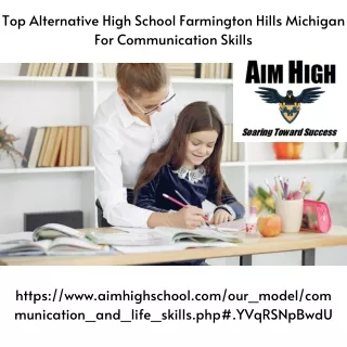 Top Alternative High School Farmington Hills Michigan For Communication Skills