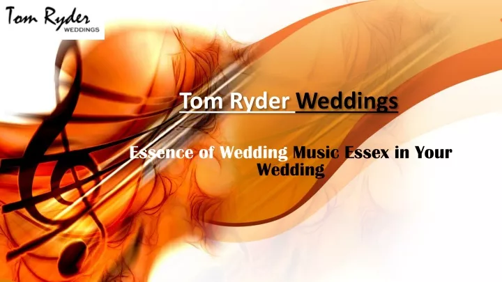 tom ryder weddings