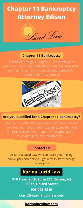 Chapter 11 Bankruptcy Attorney Edison