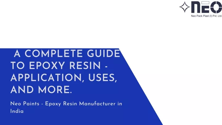 a complete guide to epoxy resin application uses