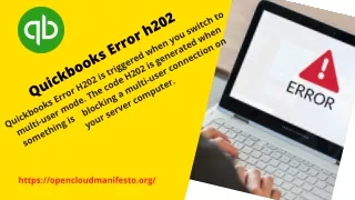 How To Fix Quickbooks Error h202?