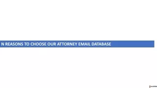n reasons to choose our attorney email database