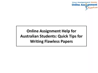 online assignment help for australian students