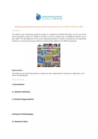 global social networking platforms market