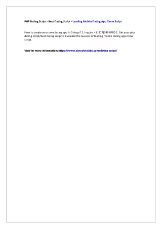 php dating script best dating script leading