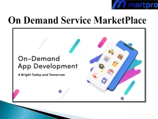 On Demand Service MarketPlace