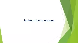 Strike Price in Options