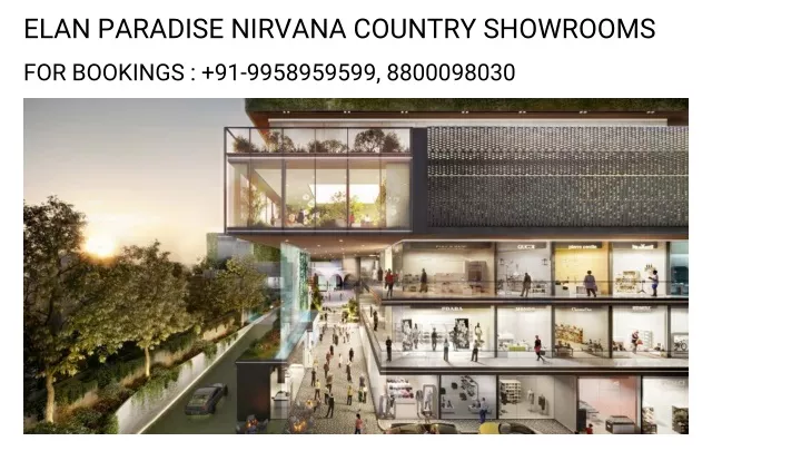 elan paradise nirvana country showrooms