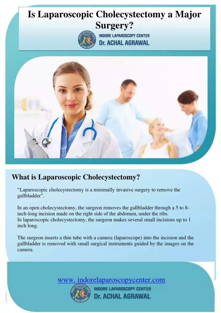 is laparoscopic cholecystectomy a major surgery
