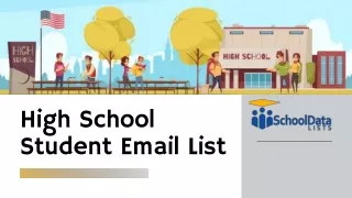 High School Student Email List
