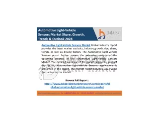 automotive light vehicle sensors market share