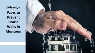 effective ways to prevent house walls in monsoon