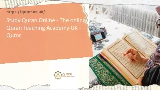 Study Quran Online - The online Quran Teaching Academy UK - Qutor