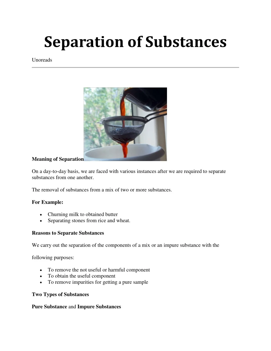 PPT - Separation of Substances PowerPoint Presentation, free download ...
