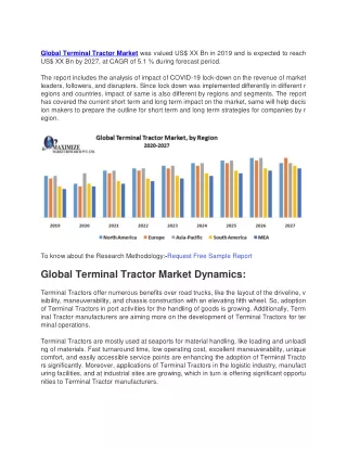 Terminal Tractor Market was valued US