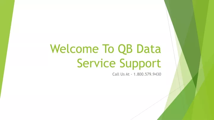 welcome to qb data service support