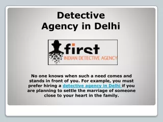 Detective Company in Delhi