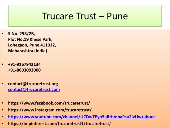 trucare trust pune