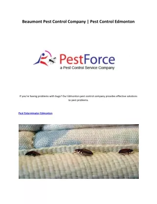 Pest Exterminator Edmonton