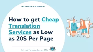 the translation industry