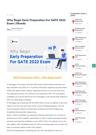 competitive exam gate