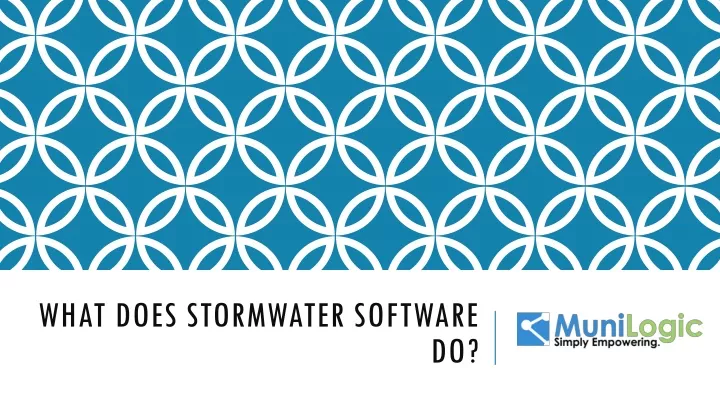 what does stormwater software do