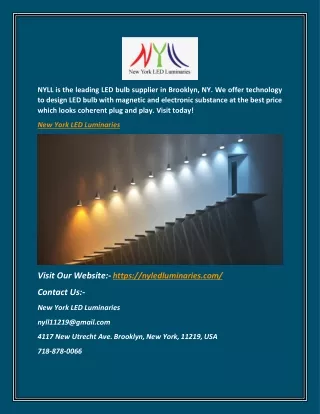 nyll is the leading led bulb supplier in brooklyn