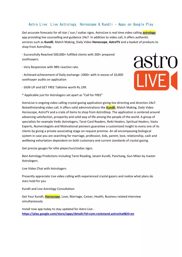 astro live live astrology horoscope kundli apps