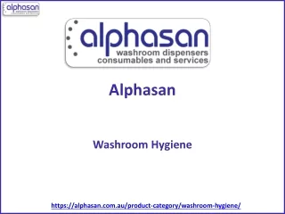 Washroom Hygiene - Alphasan