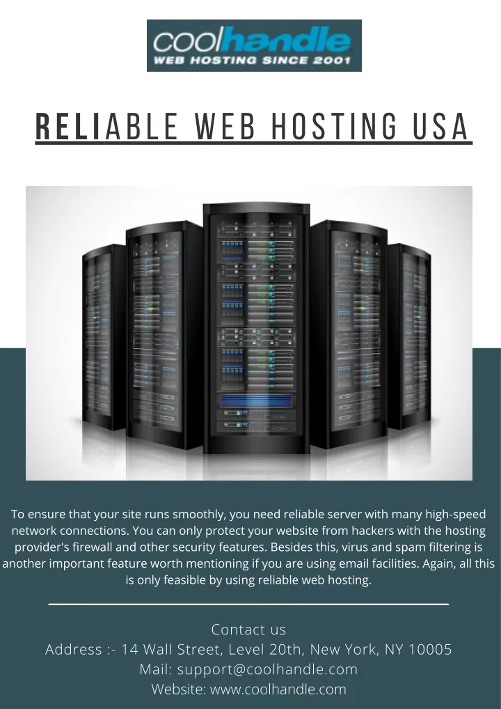 reli able web hosting usa