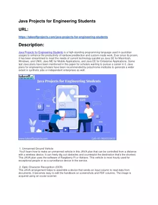 java projects for engineering students url https
