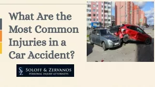 What Are the Most Common Injuries In A Car Accident?