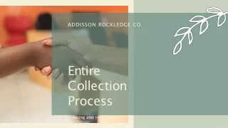Addison Rockledge Co. - Settlements with buyers and customers