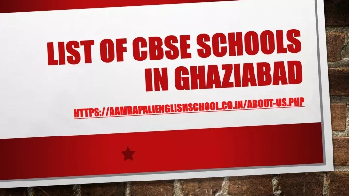 list of cbse schools in ghaziabad