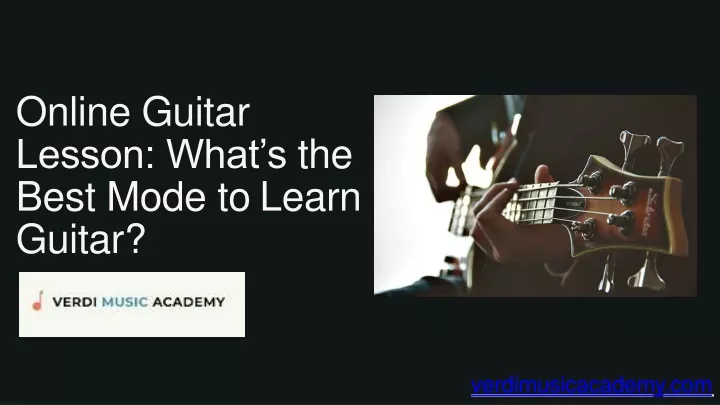 online guitar lesson what s the best mode