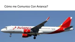 c mo me comunico con avianca