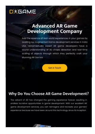 advanced ar game development company