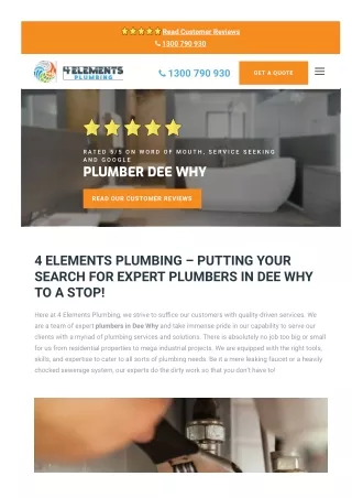 Plumber Dee Why