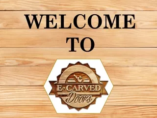 Buy intricately designed hand carved tree doors in 100% Solid Wood