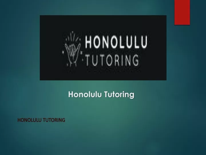 honolulu tutoring