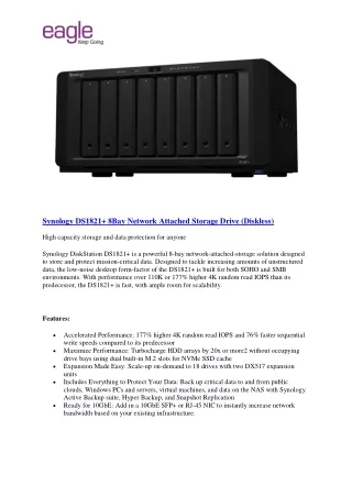 Synology DiskStation DS1821  (pdf)