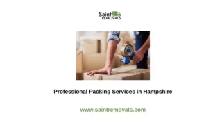 Professional Packing Services in Hampshire