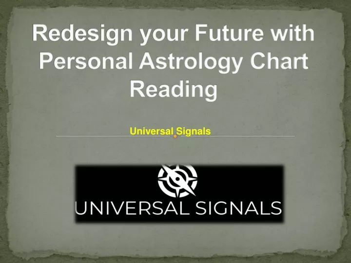 redesign your future with personal astrology chart reading