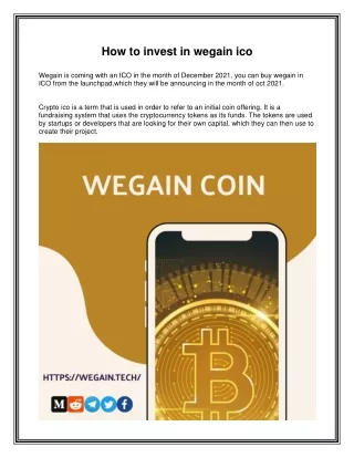How to invest in wegain ico
