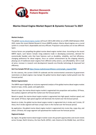 Marine Diesel Engine Market