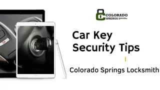 Car Key Security Tips