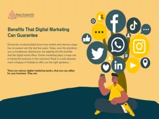 Benefits that Digital Marketing can Gurantee