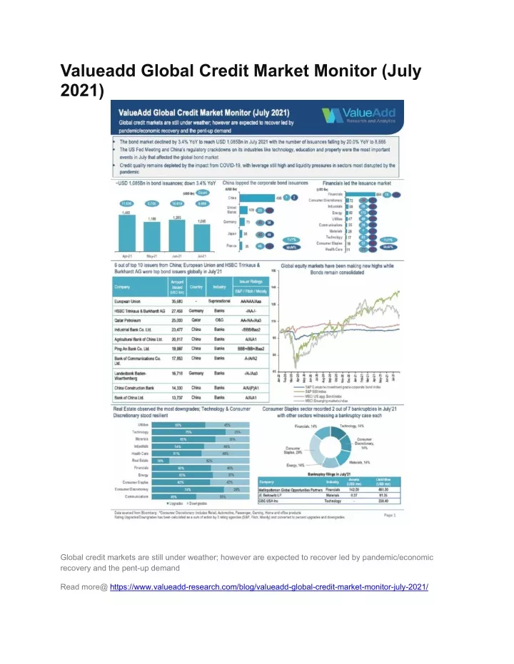 valueadd global credit market monitor july 2021