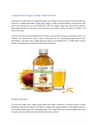 What are the benefits of apple cider vinegar