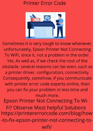 printer error code